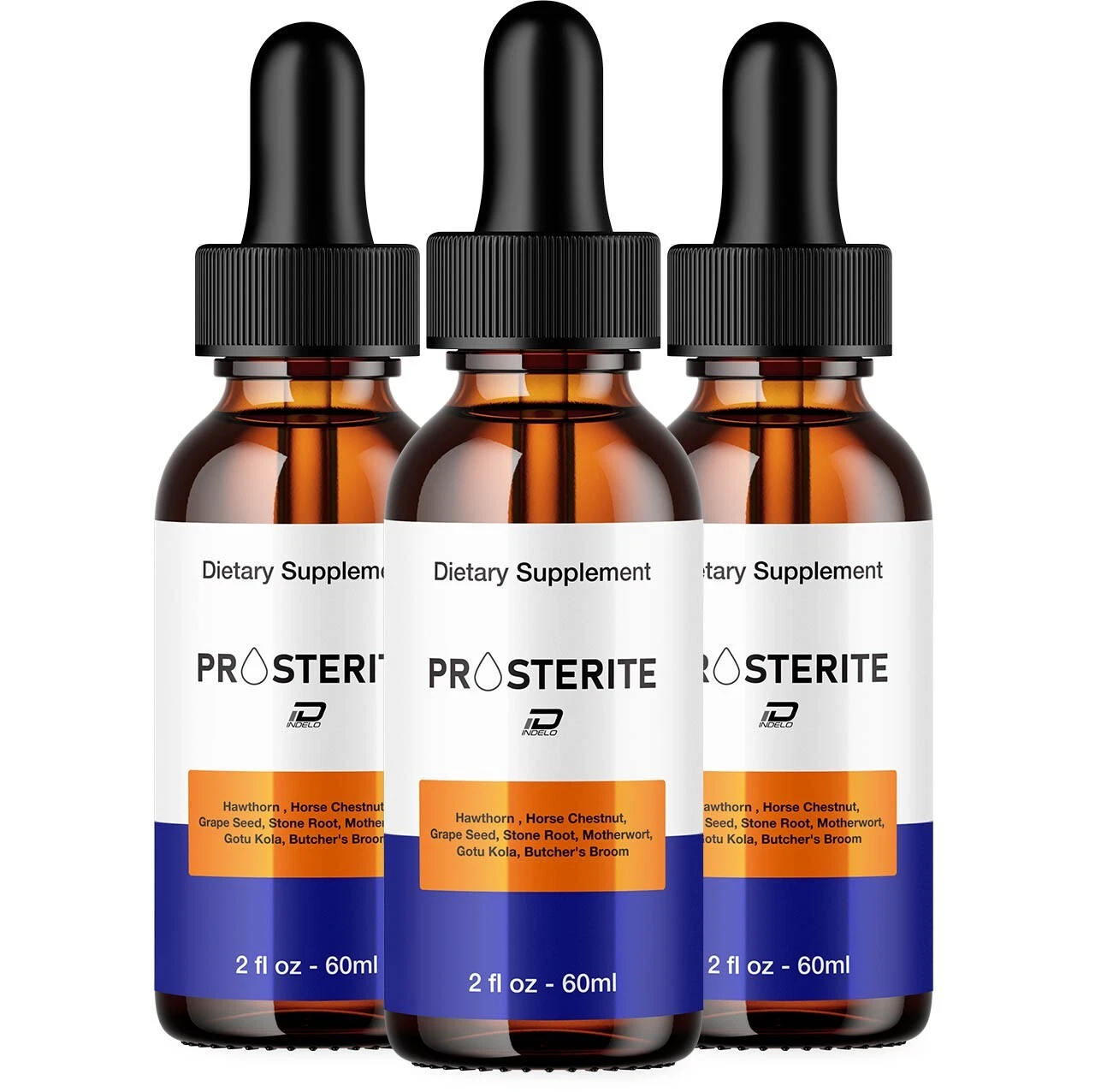 (3 Pack) Prosterite Drops for Prostate Health-Bladder Urinating,Maximum Strength