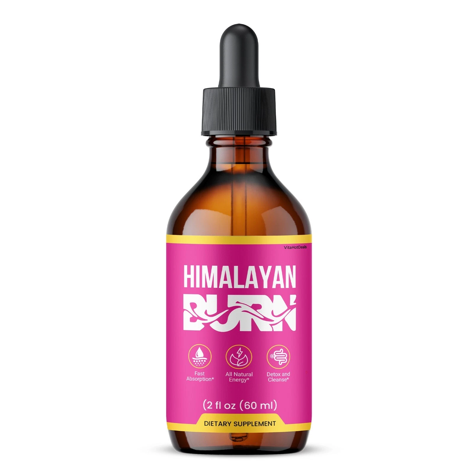 Himalayan Burn Drops Liquid Supplement, Himalayan Burn Max Strength (1 Pack)