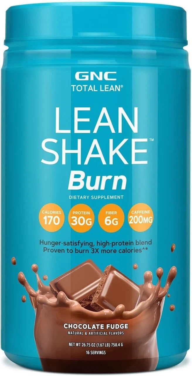 GNC Total Lean Lean Shake Burn Dietary Supplement - Chocolate Fudge - 1.67 LB