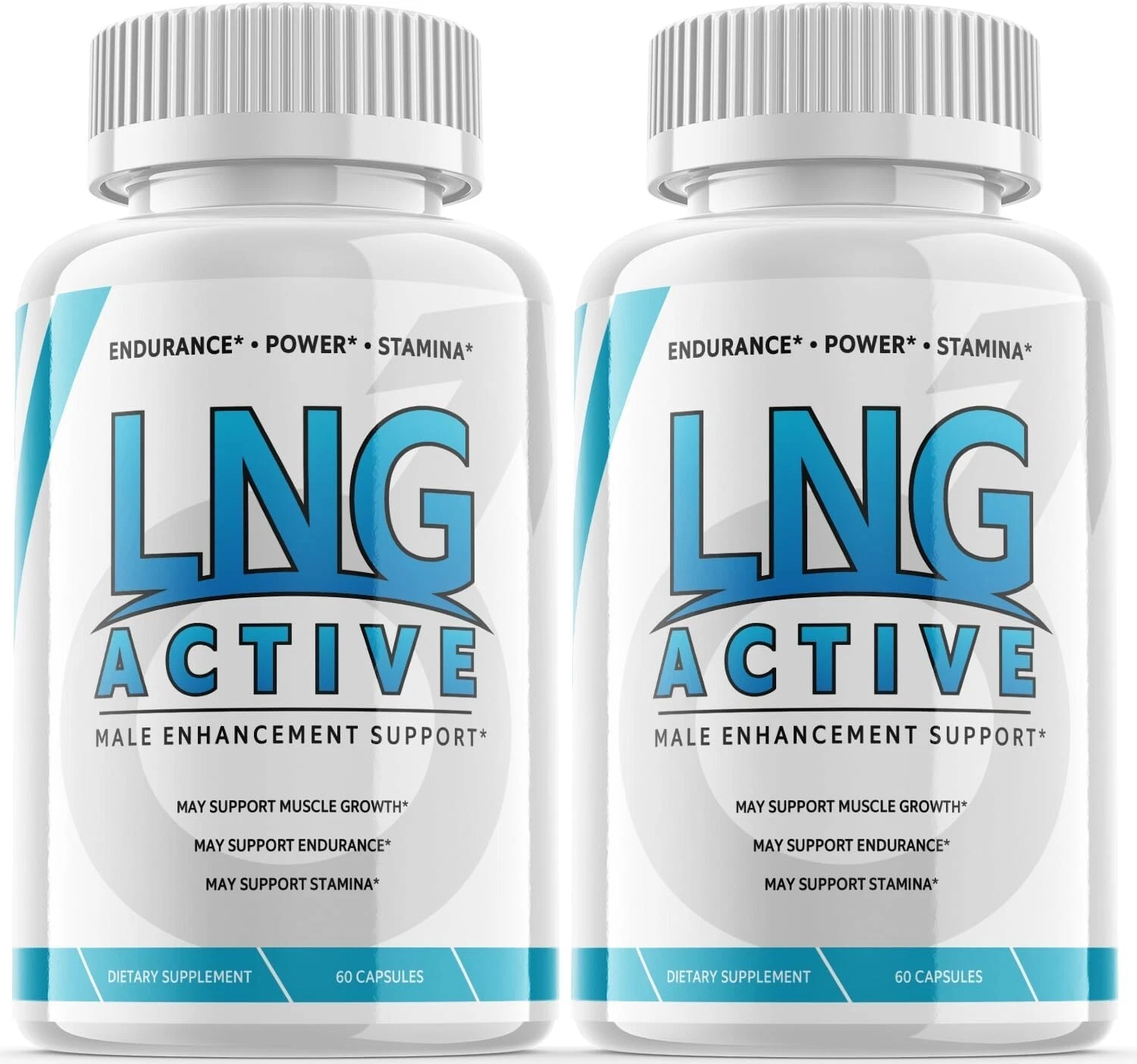 (2 Pack) LNG Active Pills - Male Vitality Support Supplement Pills -120 Capsules