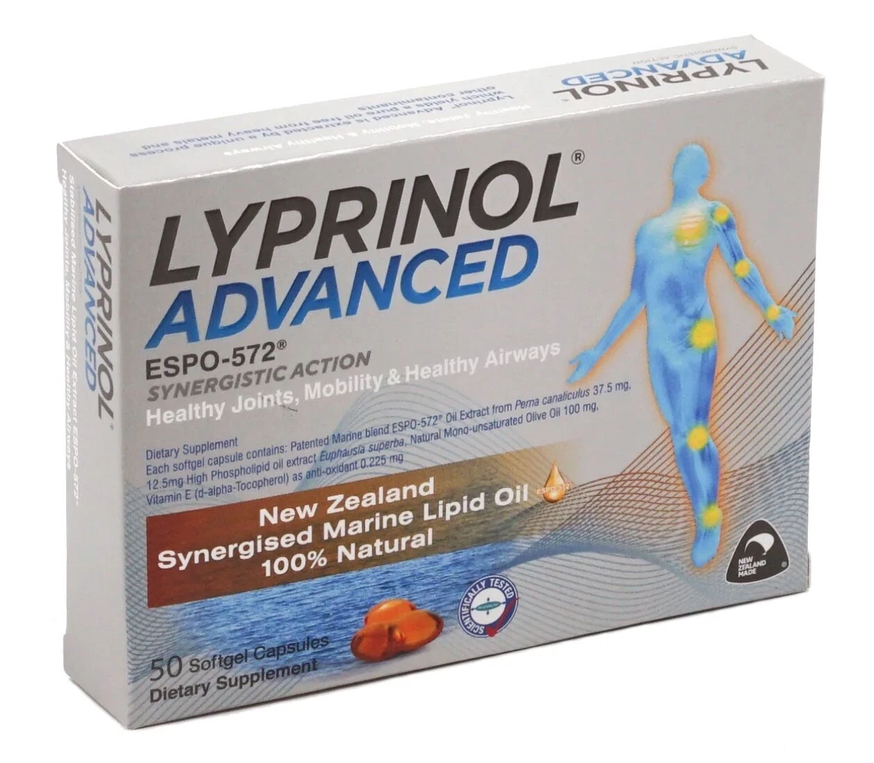 Lyprinol Advanced New Zealand Green Lipped Mussel Oil Extract 200 Capsules