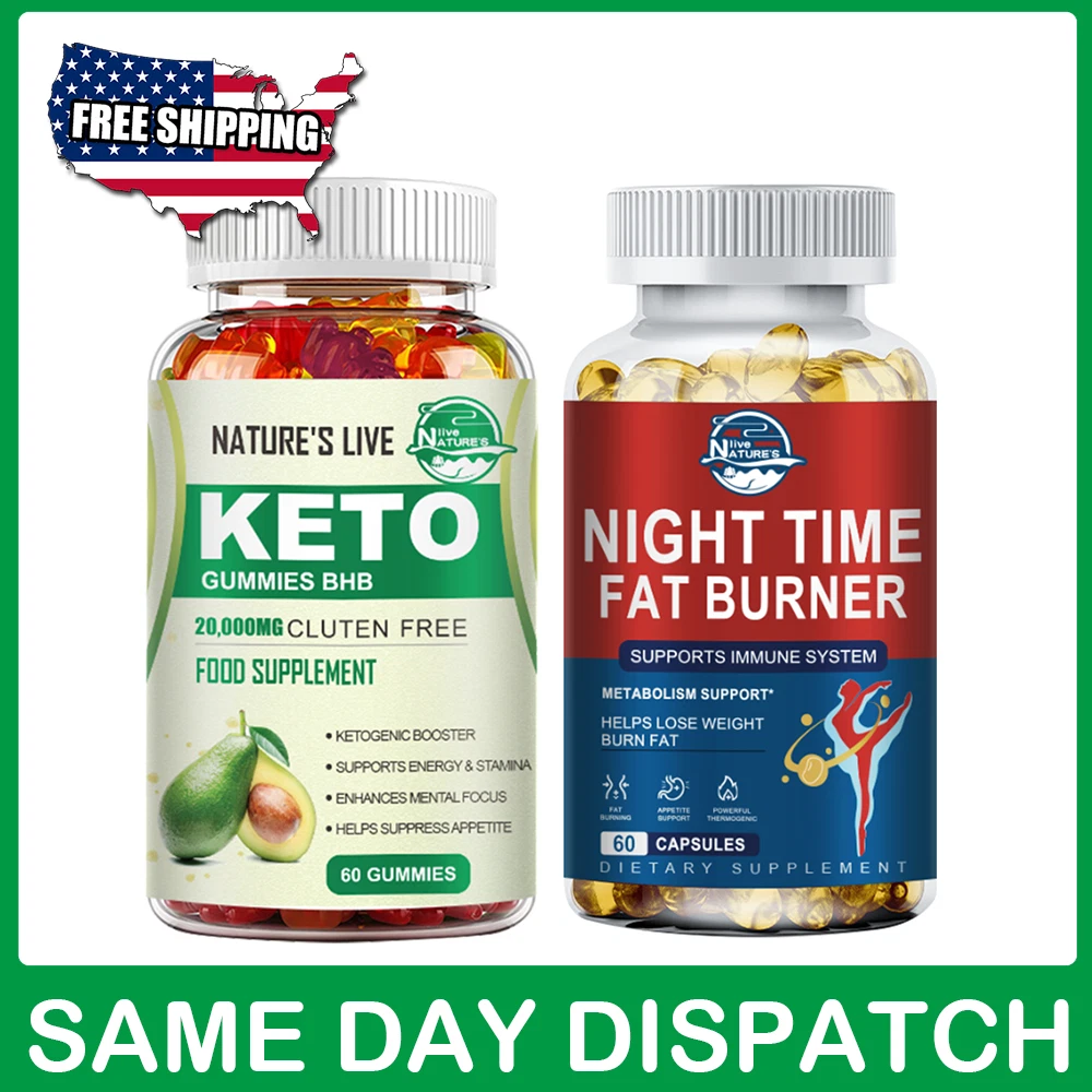 Keto BHB Gummies Diet ACV Weight Loss Night Time Fat burner Appetite Suppressant