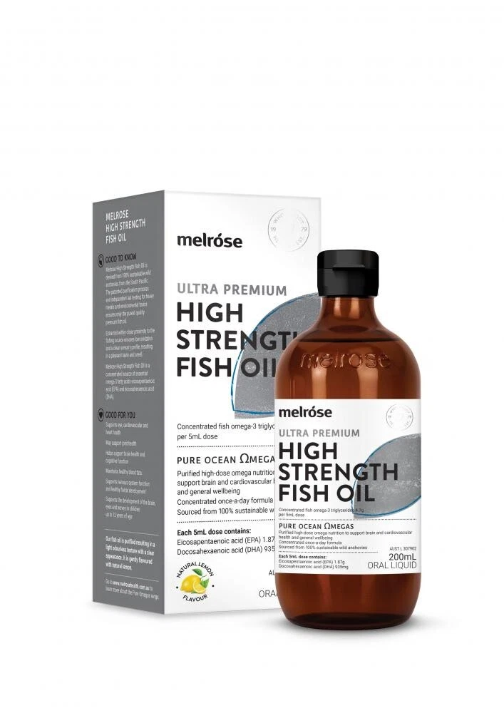 New Melrose Ultra Premium High Strength Fish Oil 200ml