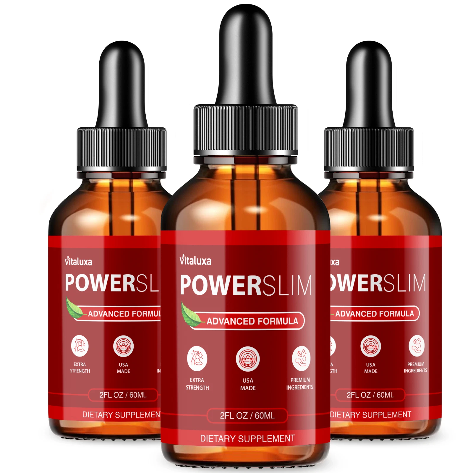 (3 Pack) PowerSlim Tummy Control, Power Slim Fat-Burner for Weight Loss (6oz)