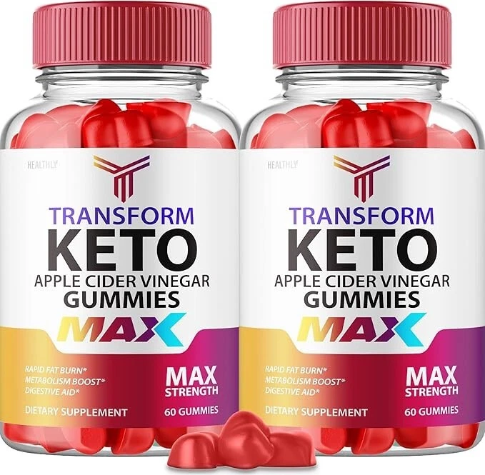Transform Keto ACV Max Advanced Weight Loss Vegan Supplement 120 Gummies 2-Pack