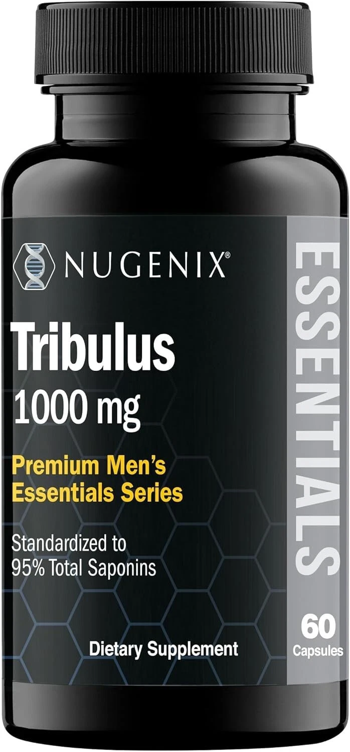 Nugenix Tribulus Supplement Mens Premium Essentials 1000mg 60 Caps Exp 10/25