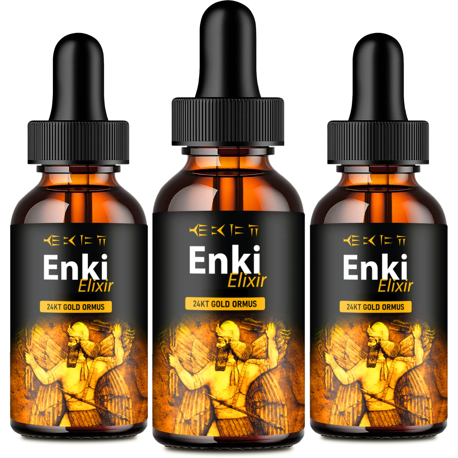 (3 Pack) Enki Elixir Blood Drops – EnkiElixir Blood Supplement Liquid Drop