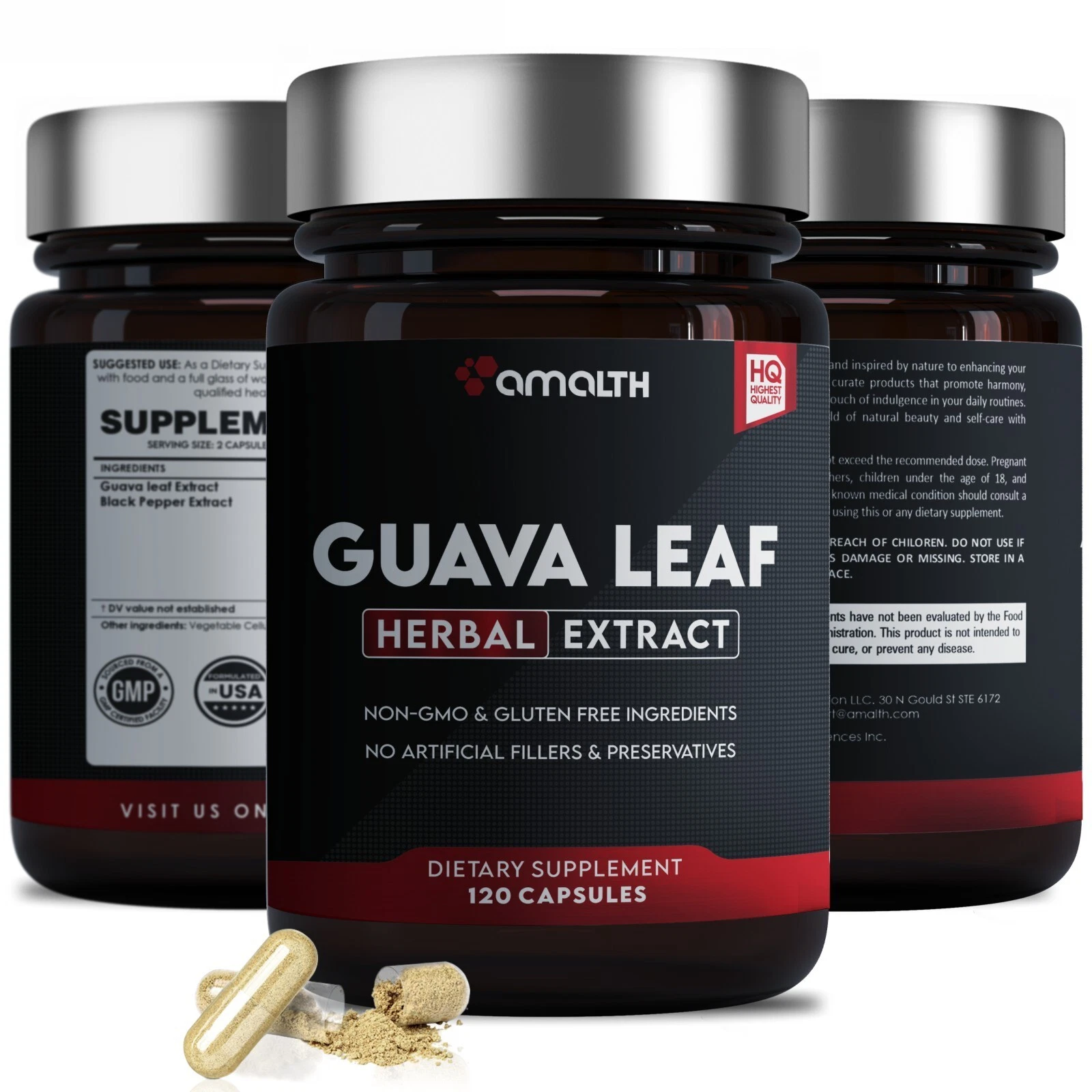 Guava Leaf Extract 120 Capsules