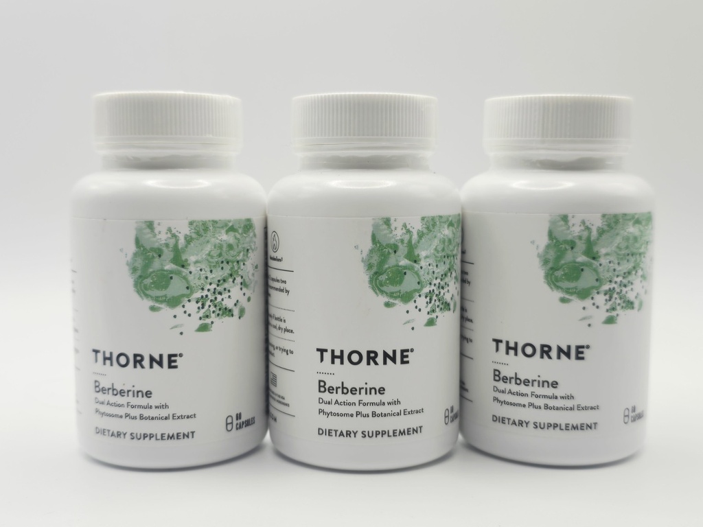 Thorne Research Berberine 1000mg Capsules 60 Count Exp:11/2025. QTY:3