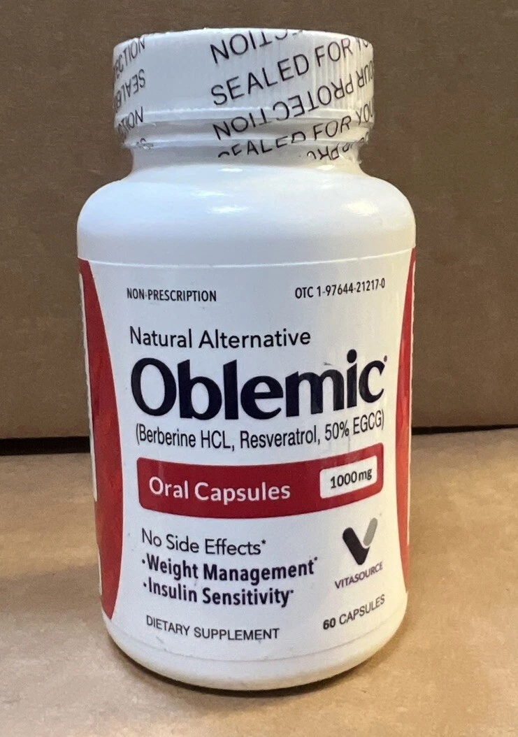 Oblemic Weight Management (60 Capsules) by Vitasource free shipping.