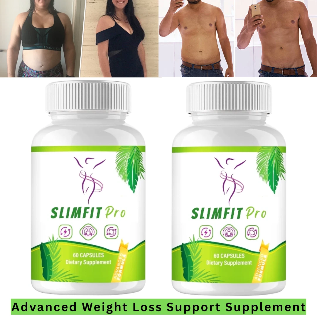 Herbal Slimfit Pro to Support Weight Loss Fat Burn Fitness 60 Capsule Pack of 2