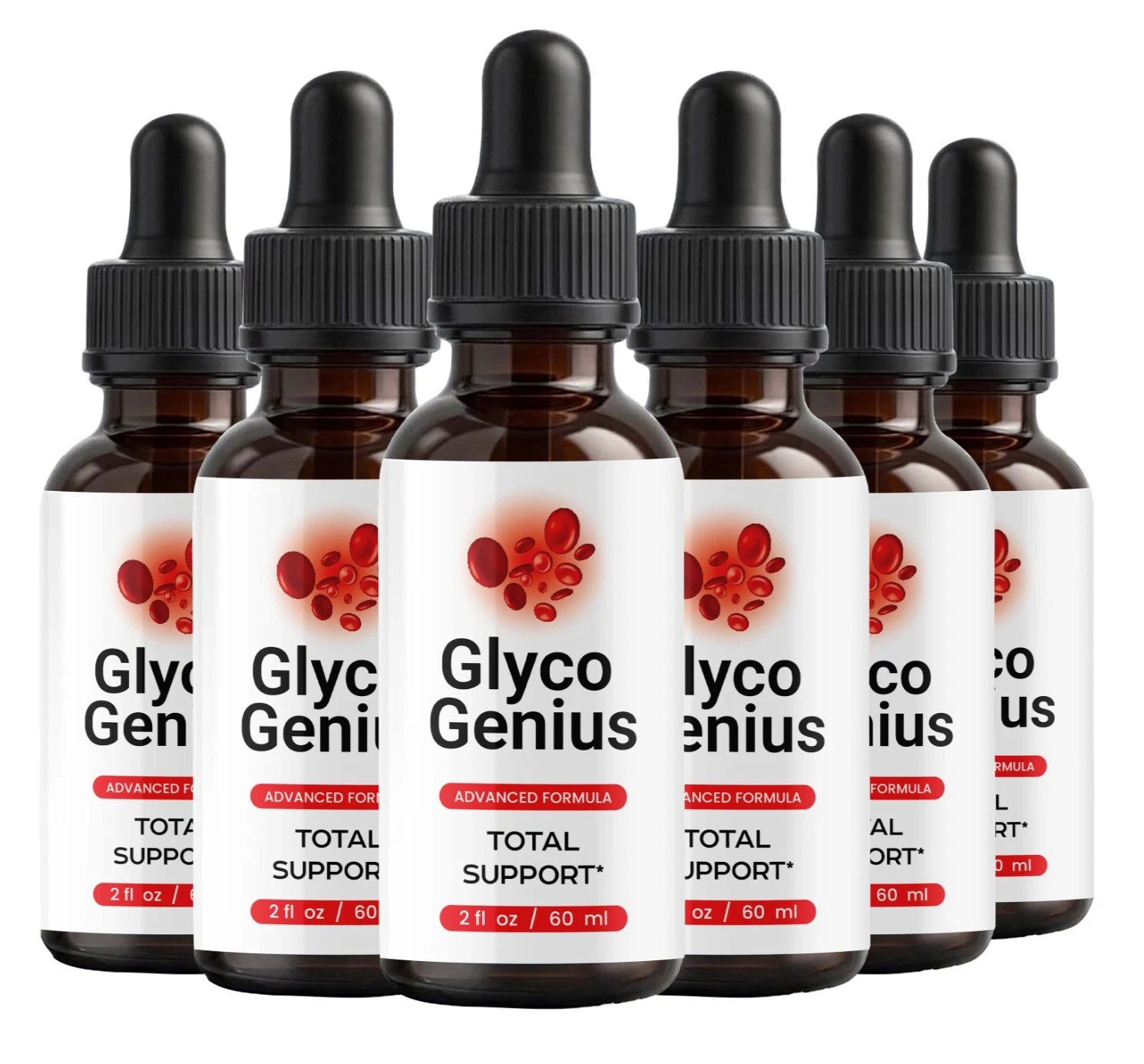 (6 Pack) Glyco Genius Drops Support Blood Health and General Wellness