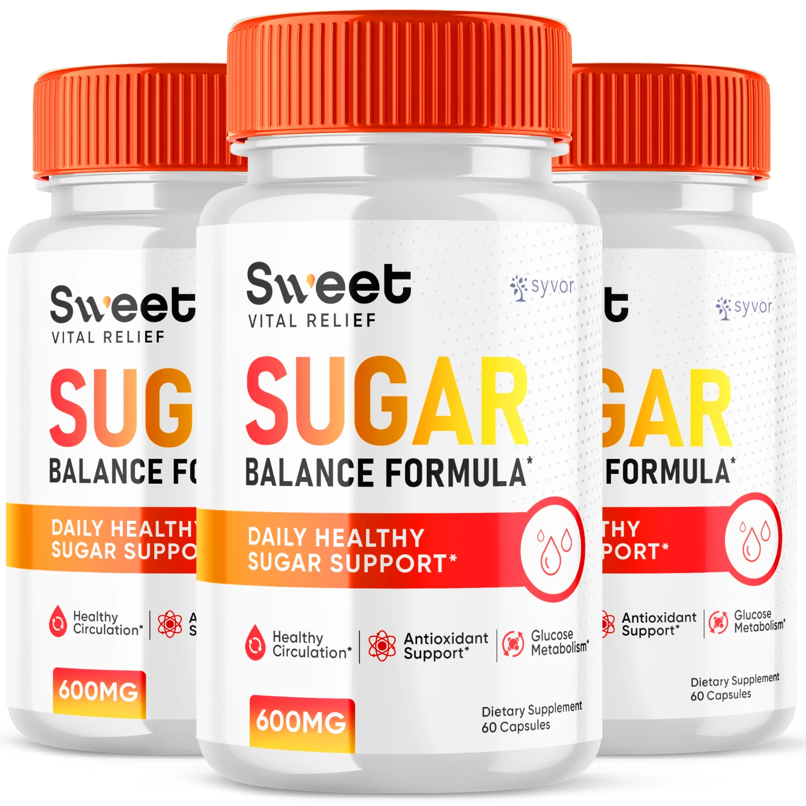 Sweet Vital Relief Glyco Balance Formula Advanced Glycogen Support 180 Capsules