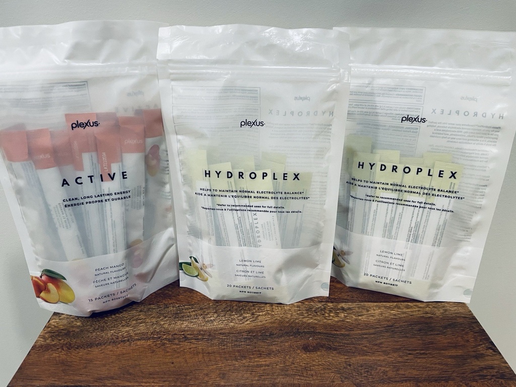 2 x Plexus Hydroplex Lemon Lime & 1 x Plexus Active Peach
