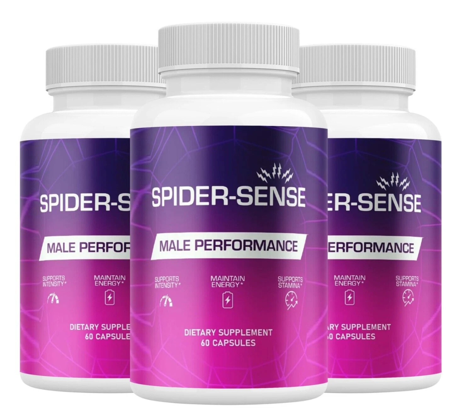 (3 Pack) Spider Sense Capsules for Men - SpiderSense Overall Health & Energy