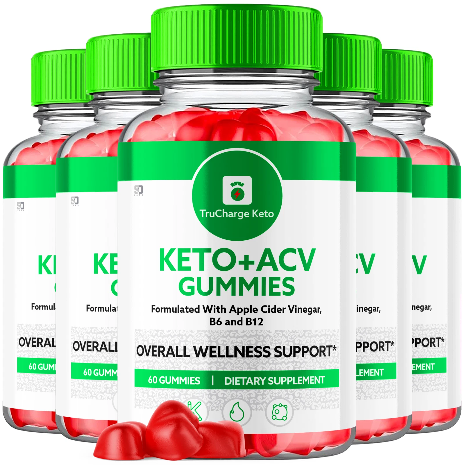 TruCharge Keto ACV Gummies, For Weight Management & Balanced Lifestyle, 300 Gums
