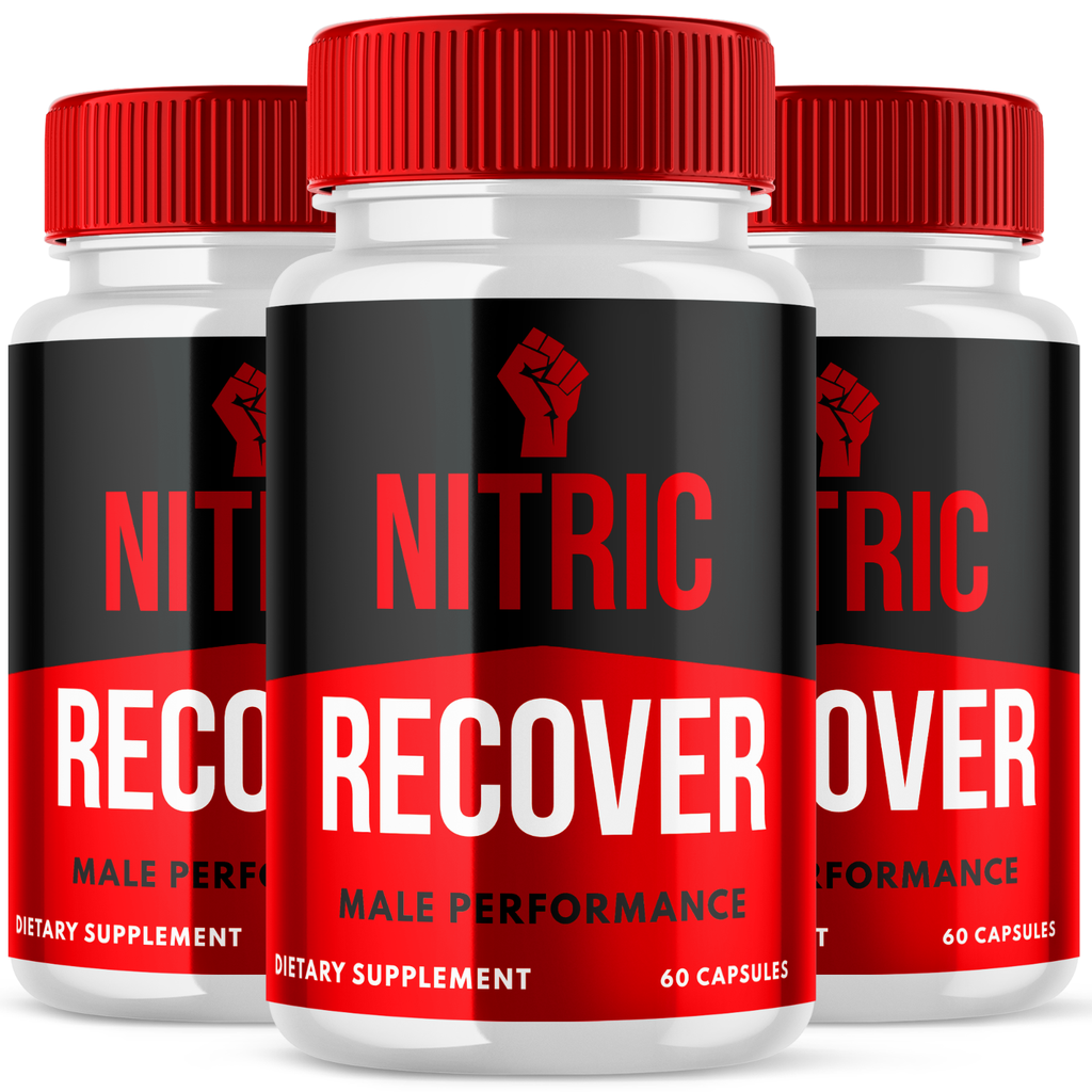 Nitric Recover Support Vitamin Maximum Strength Supplement for Men 180 Capsules