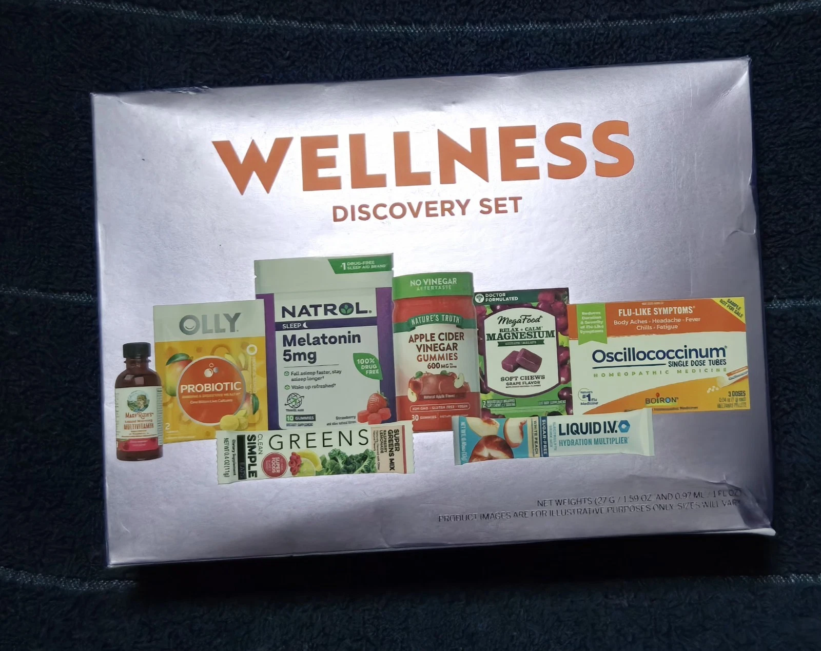 Wellness Best of Box Discovery Set Olly MegaFood MaryRuth's Liquid IV Natrol