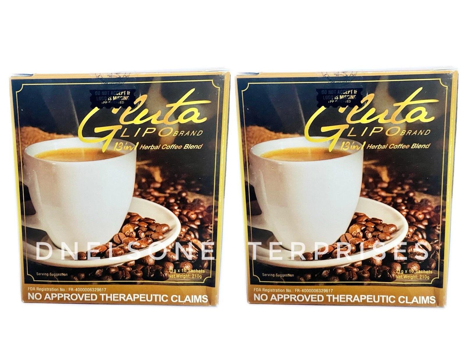 20 Sachets GlutaLipo Coffee 13-in-1 Detox