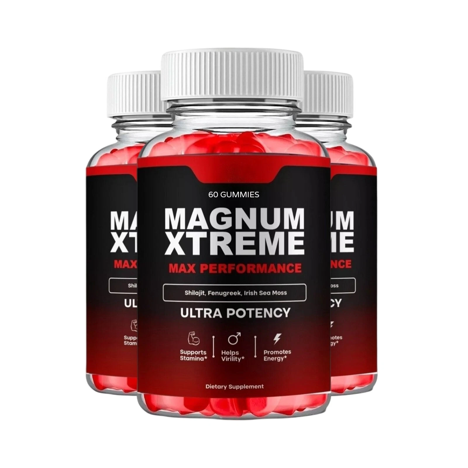 3-Pack Magnum Xtreme Gummies for Men – MagnumExtreme Male Gummies - 180 Gummies