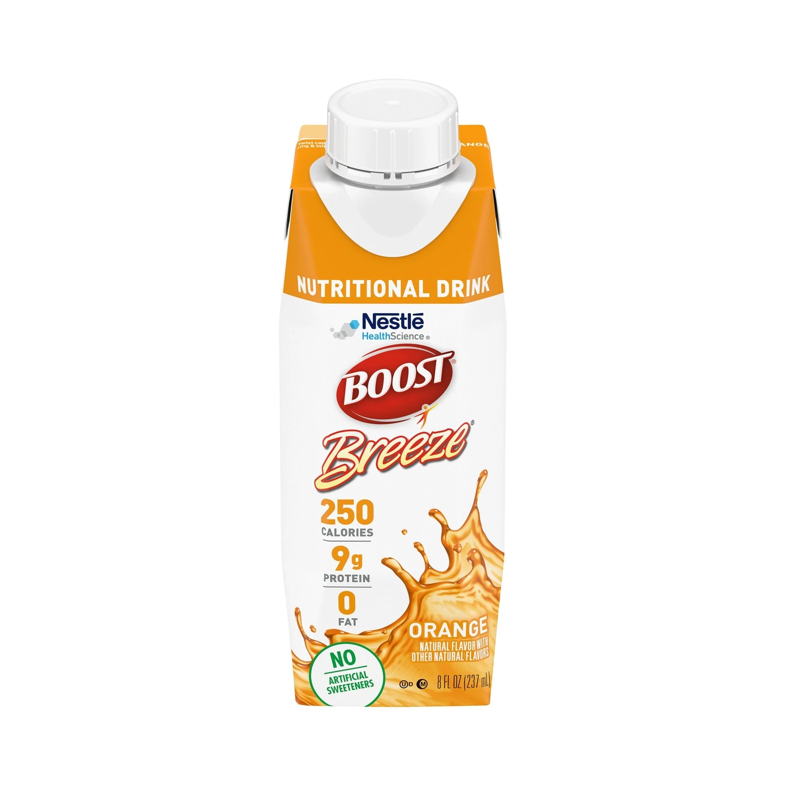 Nestle Boost Breeze Nutritional Drink Orange 8 oz- Case of 24