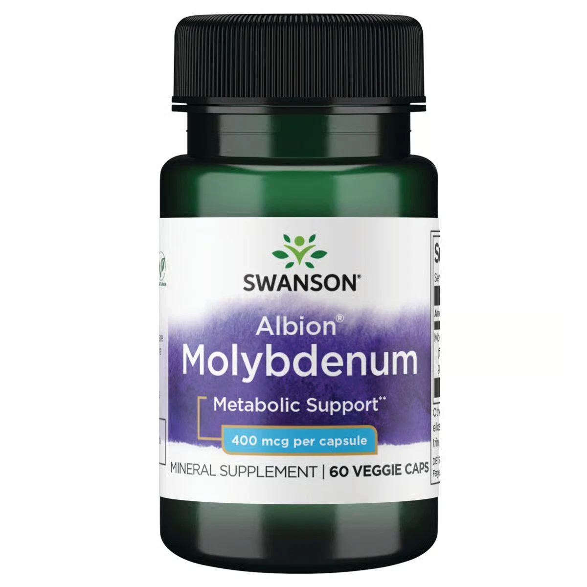 Swanson Albion Chelated Molybdenum 400 Mcg 60 Veggie Capsules