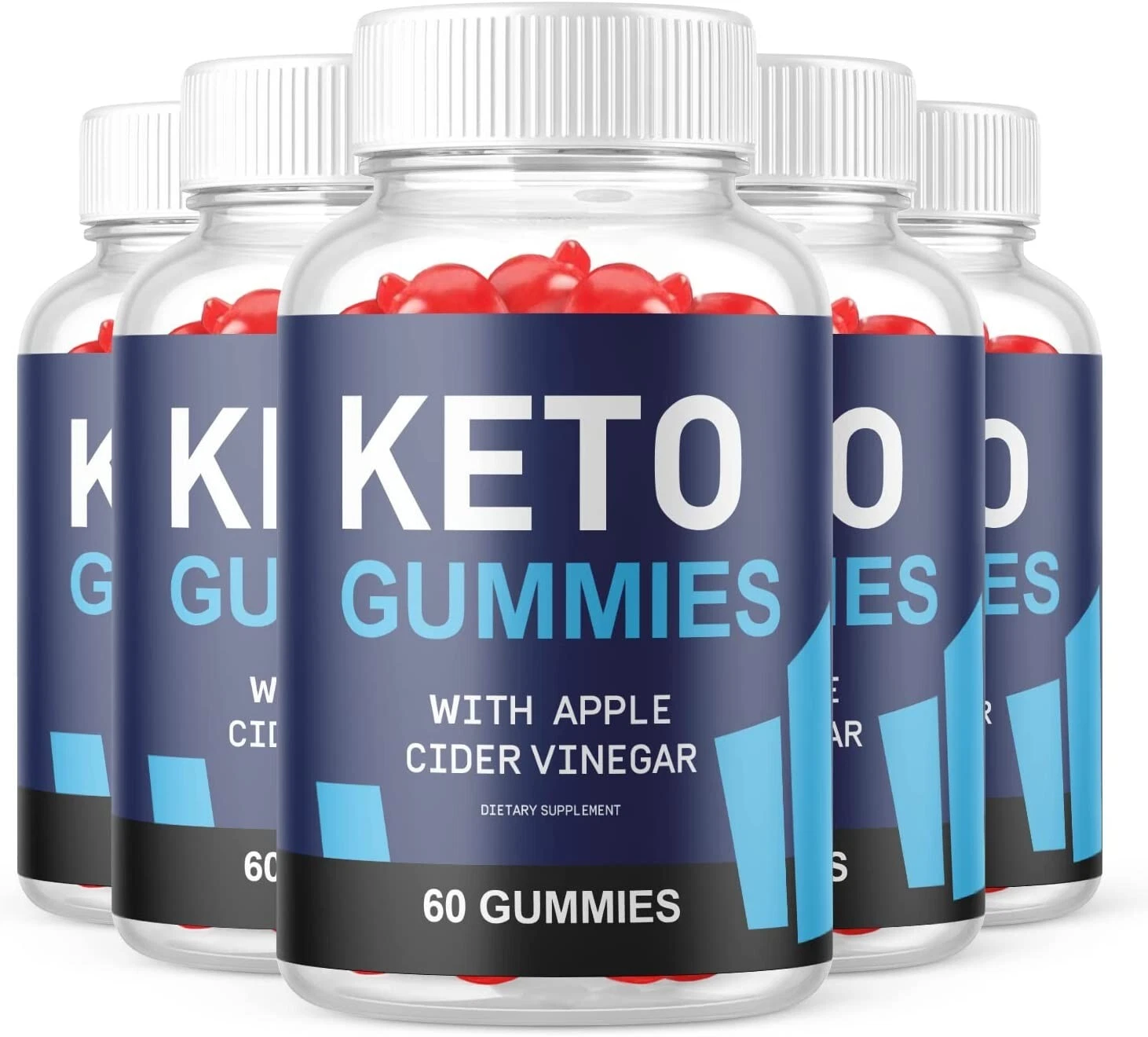 5 Pack- Kickin Keto ACV Gummies, Weight Loss, Appetite Suppressant-300 Gummies