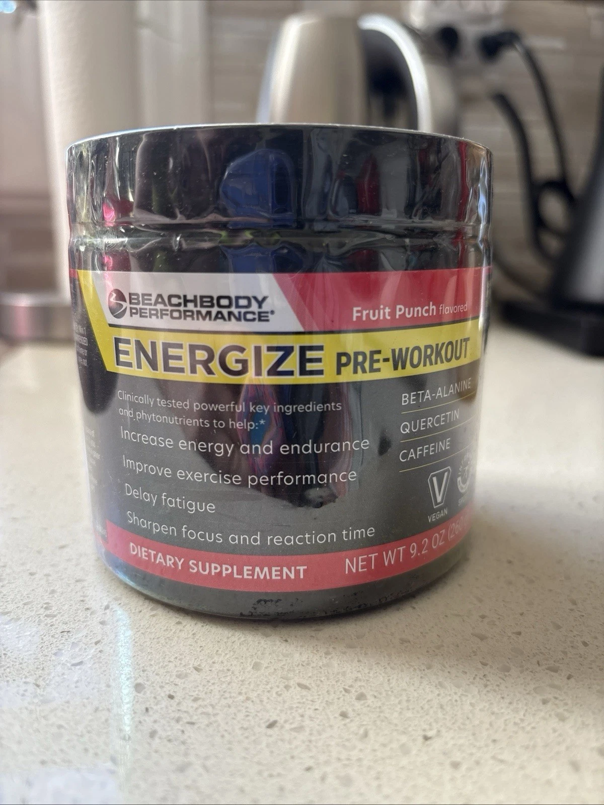 Beachbody FRUIT PUNCH ENERGIZE ~ Pre-Workout Energy ~