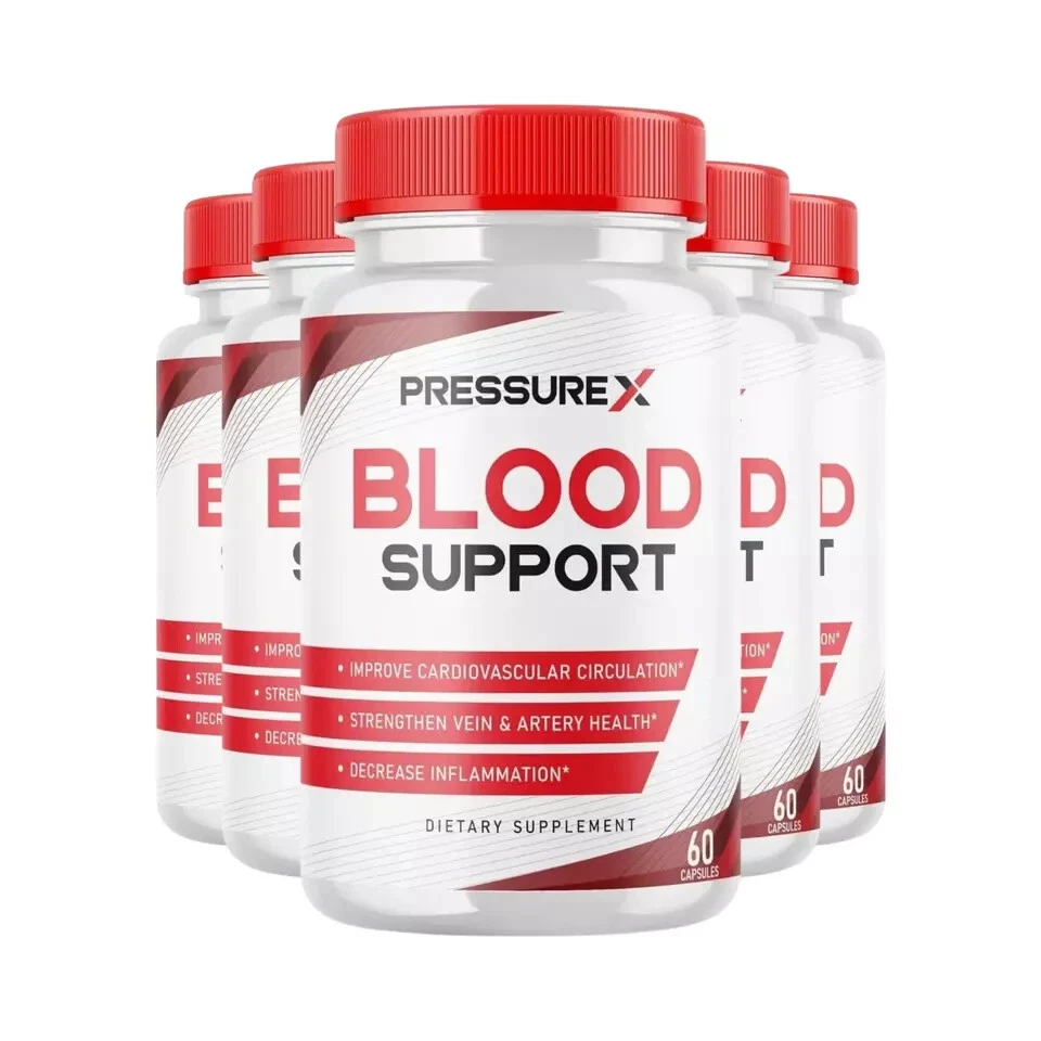 PressureX Blood Support Nerve Health Dietary Supplements (300 Capsules) 5-Pack