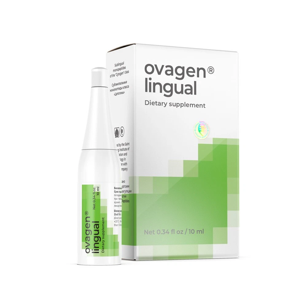 Ovagen lingual - synthesized sublingual liver system peptide complex