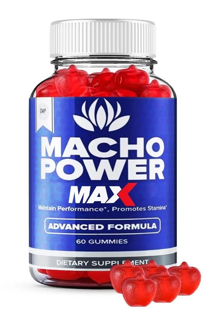 (1 Pack) Macho Power For Men, Macho Power Gummies, MachoPower Male Performance