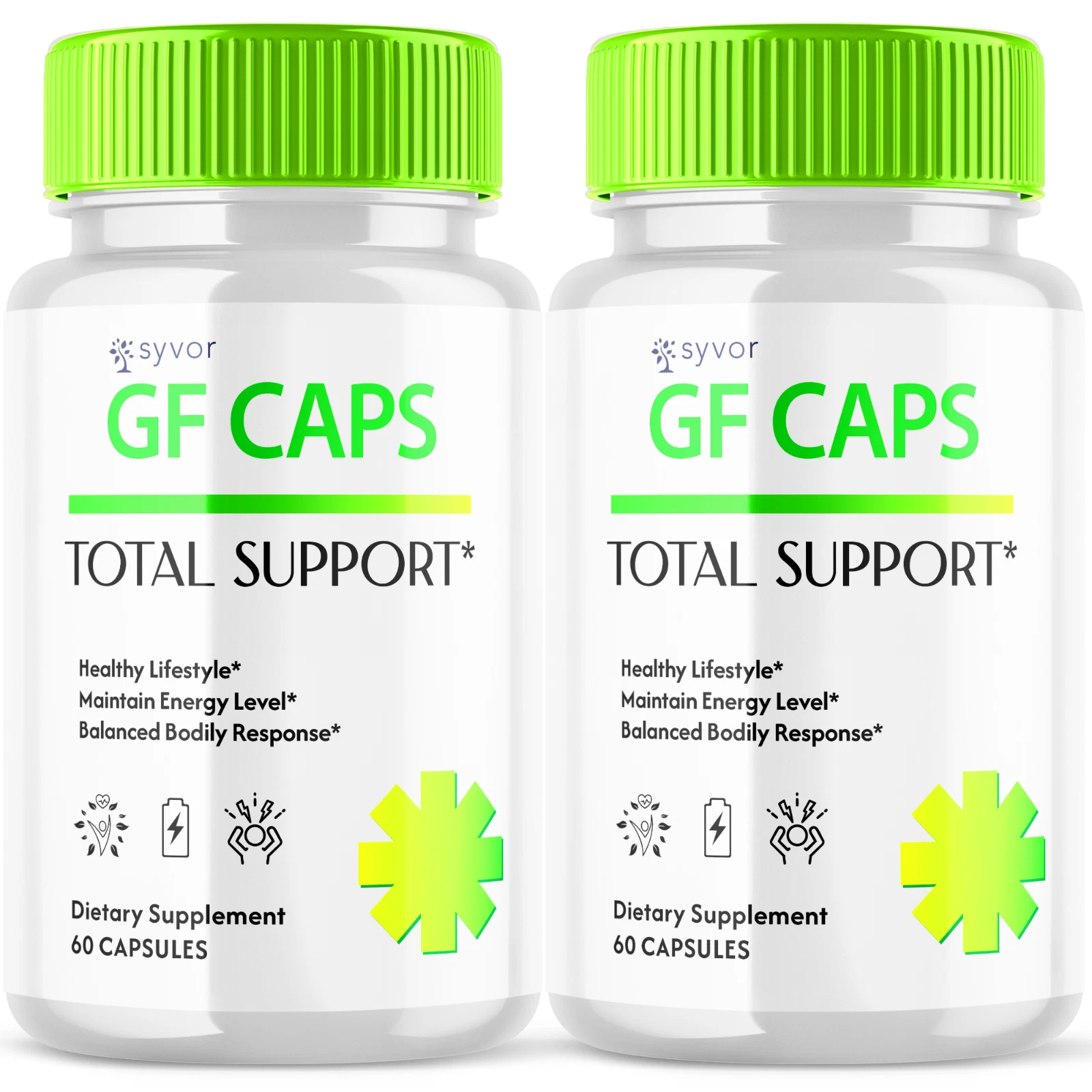 GF Caps Total Support Pills Healthy Lifestyle Glycogen Supplement 120 Capsules