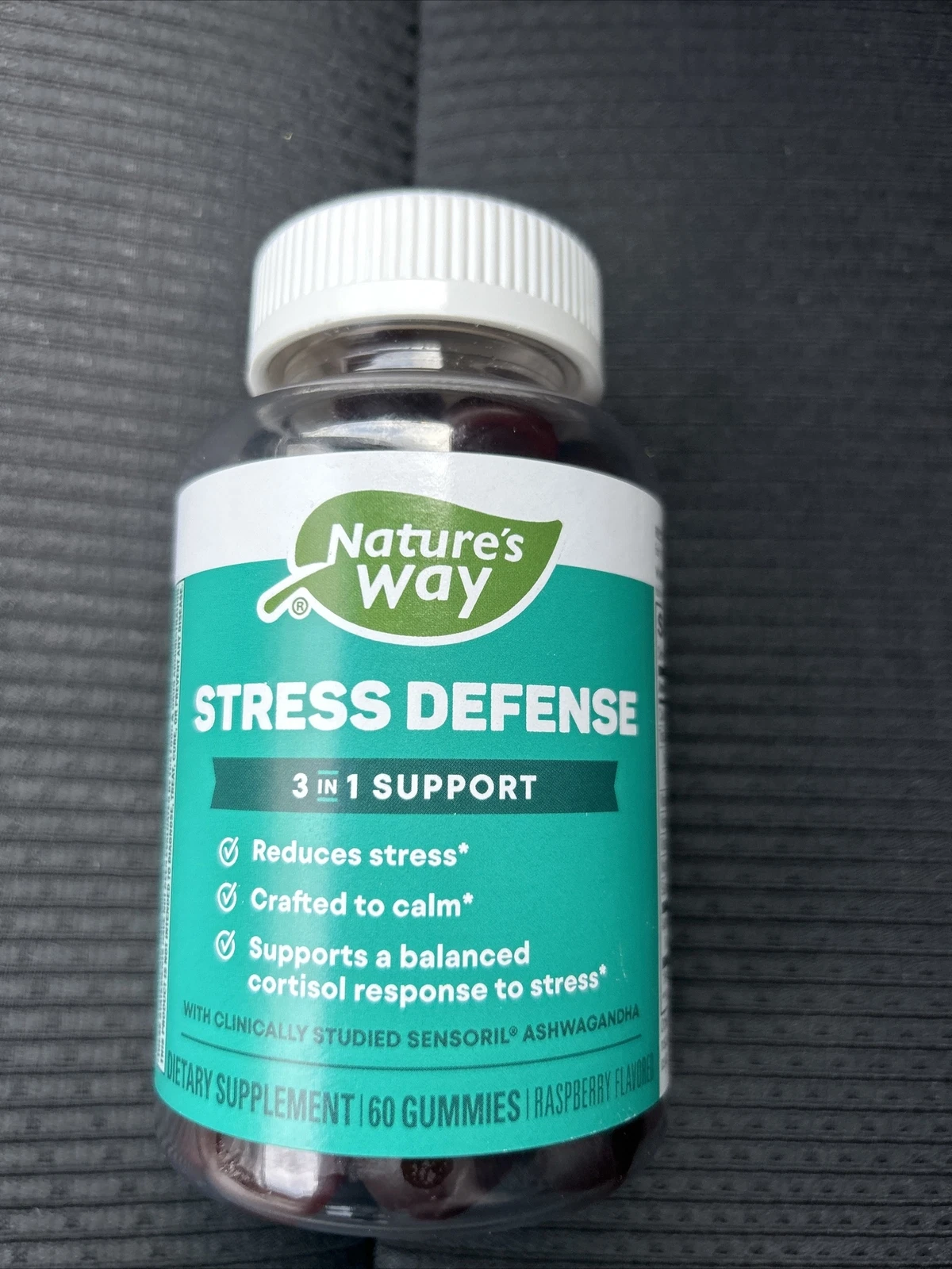 Stress Defense 3 In 1 Support, Dietary Supplement - 60 Gummies Exp:02/2025