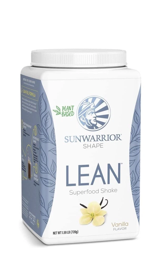 Sunwarrior LEAN Vanilla Superfood Shake Plant-Based 20 Servings