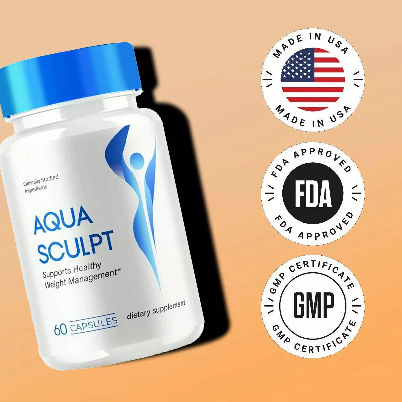 1/2/3/5 Pack Aqua Sculpt Pills AquaSculpt Capsules Weight Management 300Capsules