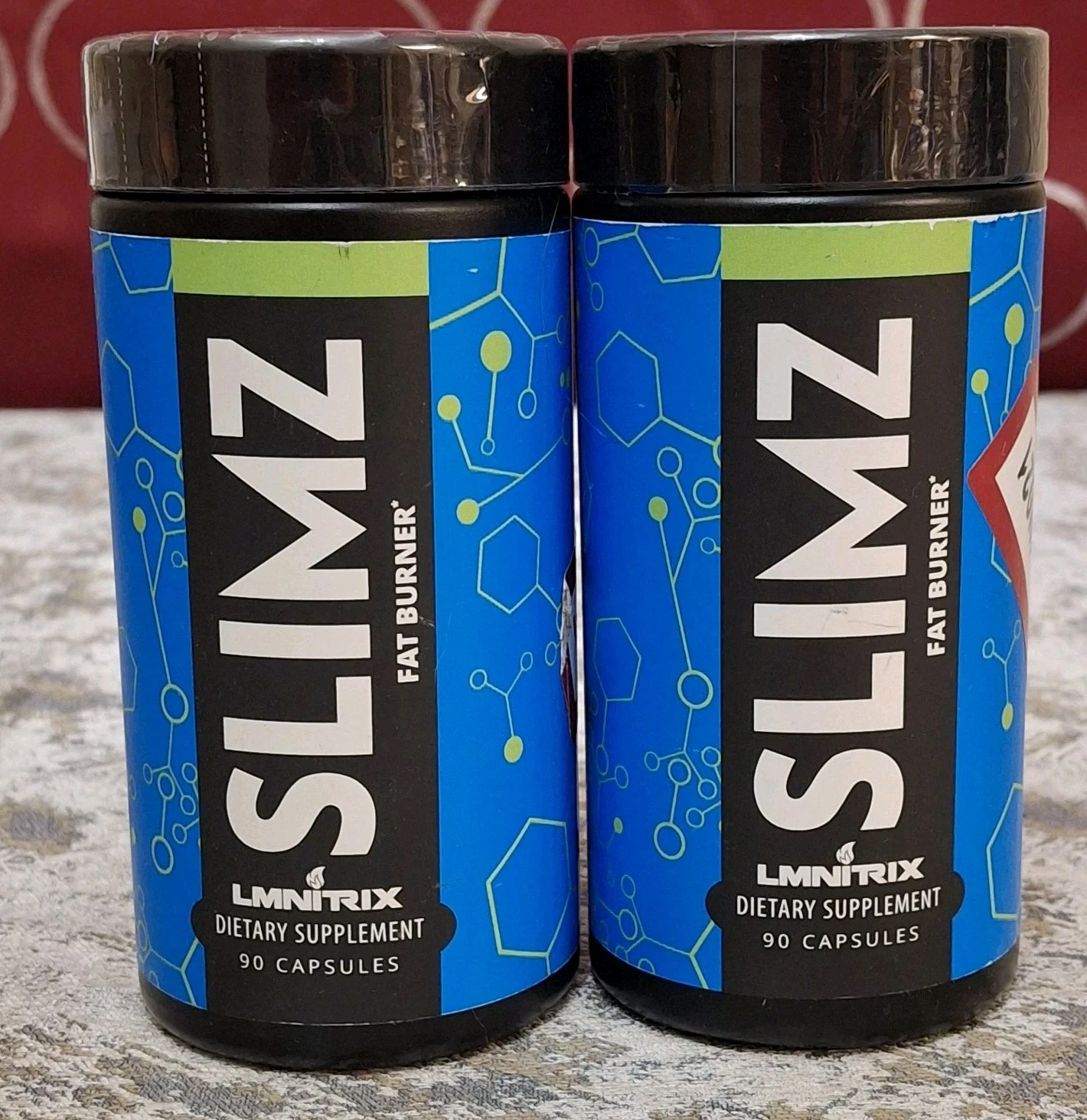 LMNITRIX Slimz Fat Burner Supplement 90 Capsules 2-Pack Lot (180) BBD 8/2026