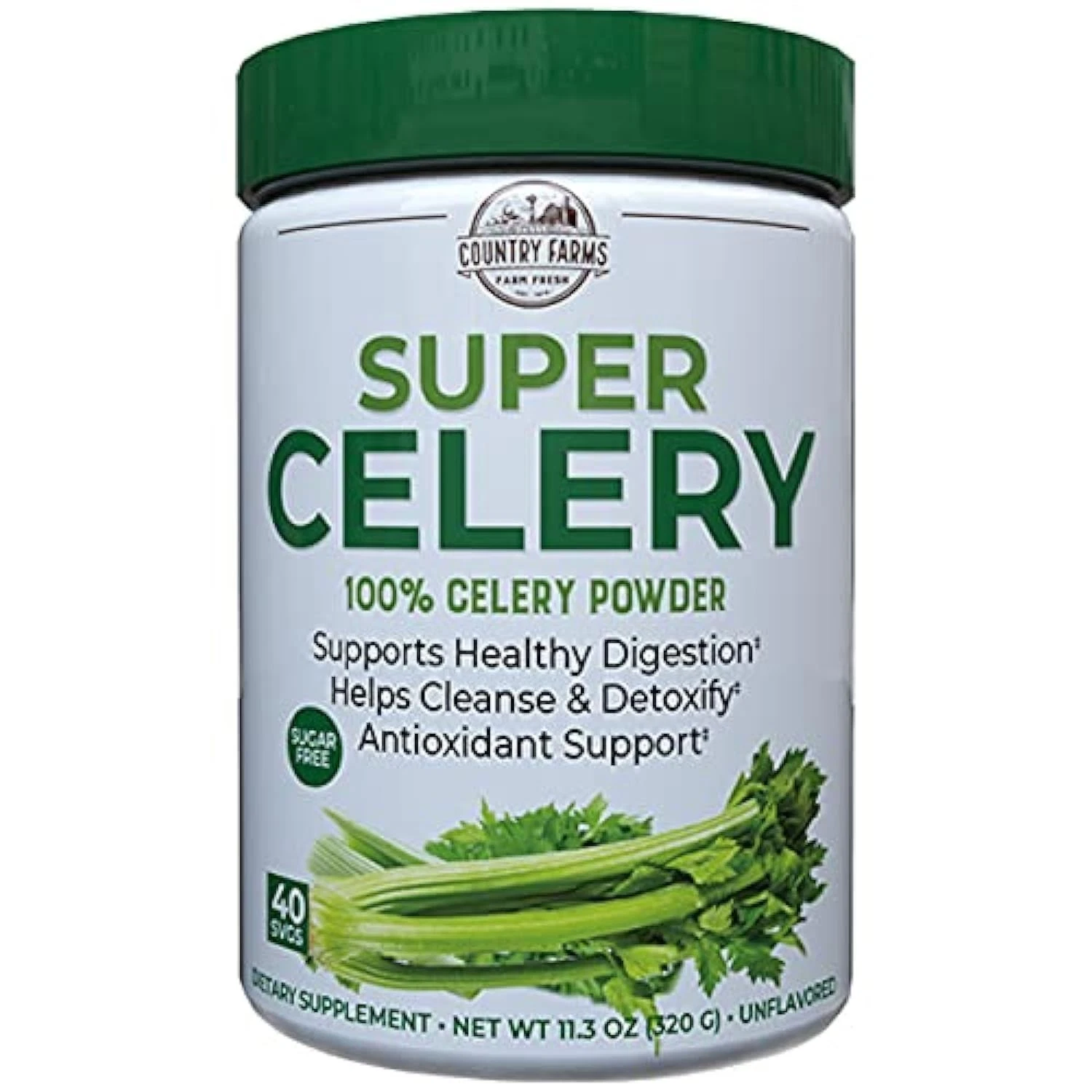 COUNTRY FARMS Super Celery Powder, 100% Celery Powder, Supports Healthy