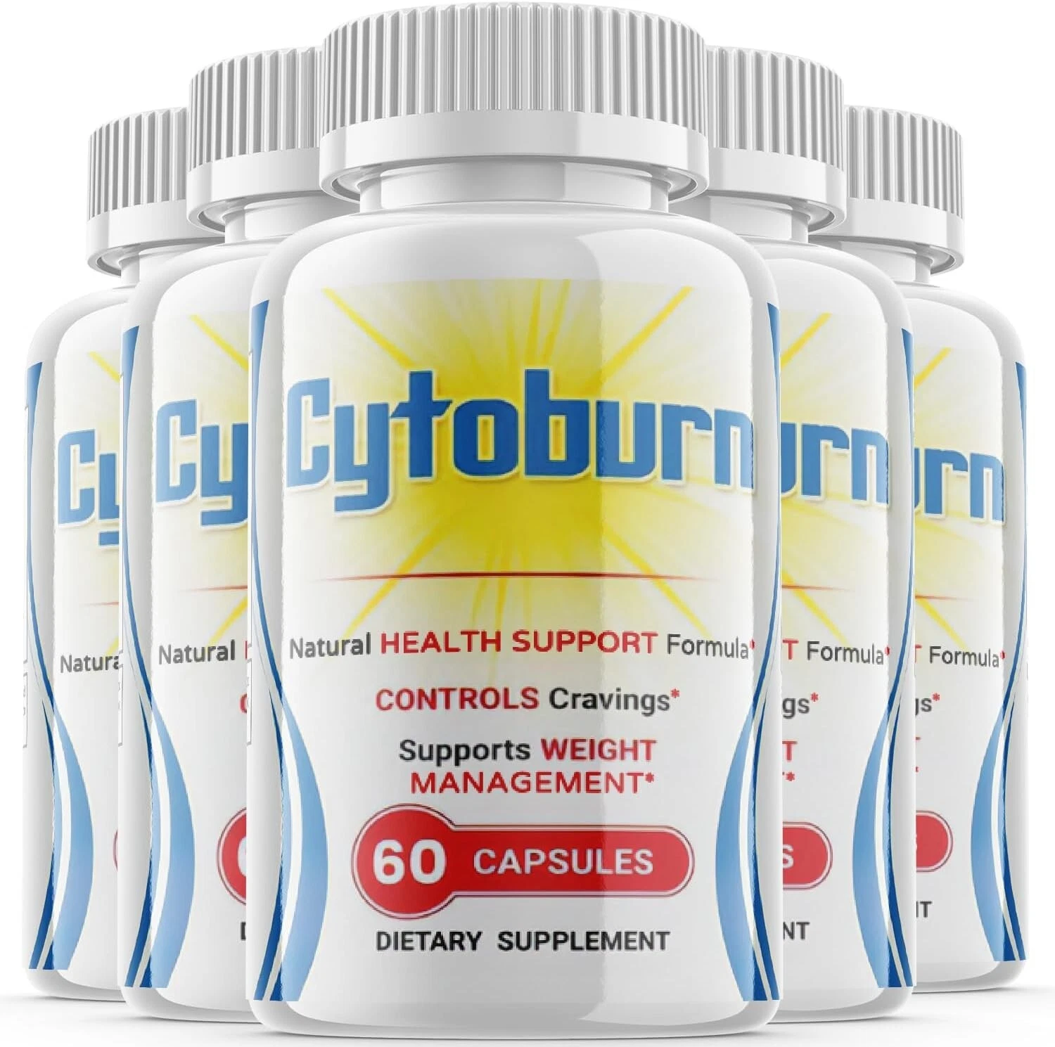 (5 Pack) Cytoburn Keto Capsules - Support Weight Loss, Helps Fat Burn -300 Pills
