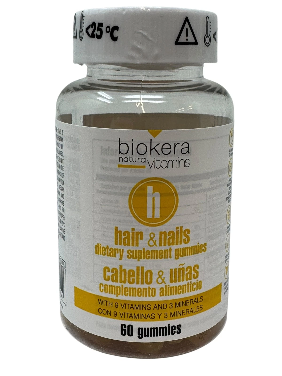 Salerm Biokera Natura Vitamins Hair & Nails Gummies With Biotin 60 Units