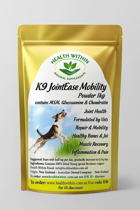 Canine MSM Chondroitin Glucosamine 1000gm Dog Joint Supplements Pain Arthritis