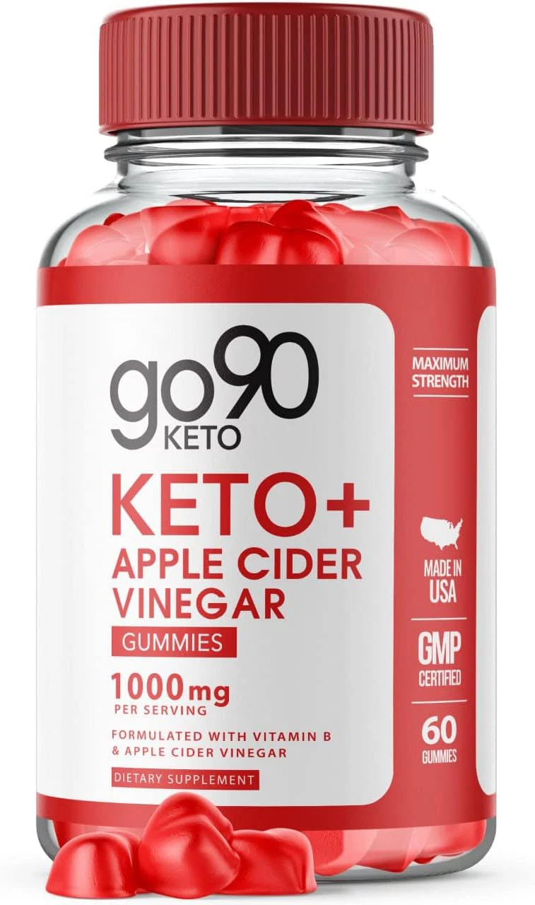 Go90 Keto ACV Gummies - Vegan, Weight Loss Supplement - 60 Gummies