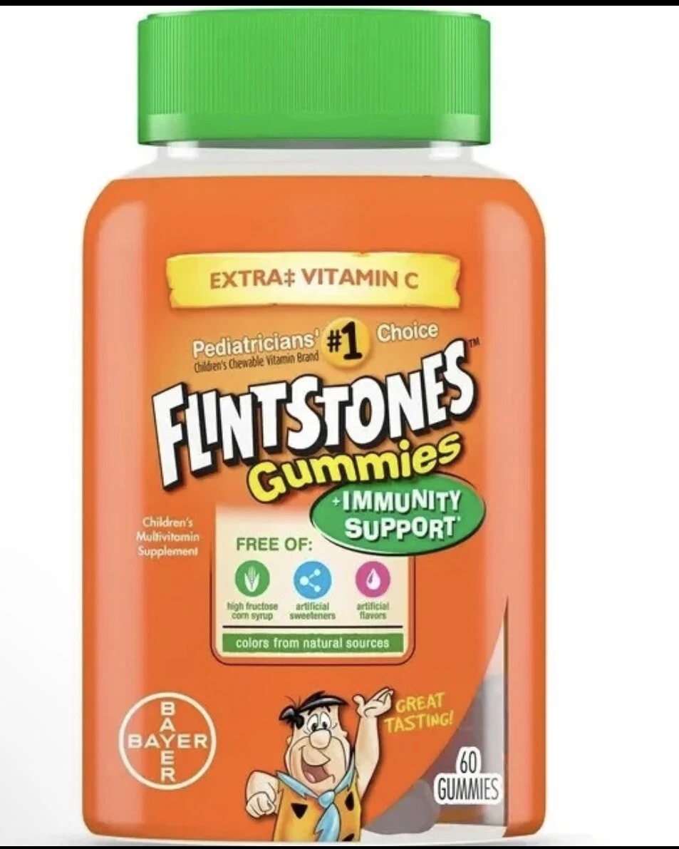 Flintstones Gummies Plus Immunity Support Children's Multivitamin, 60 Count