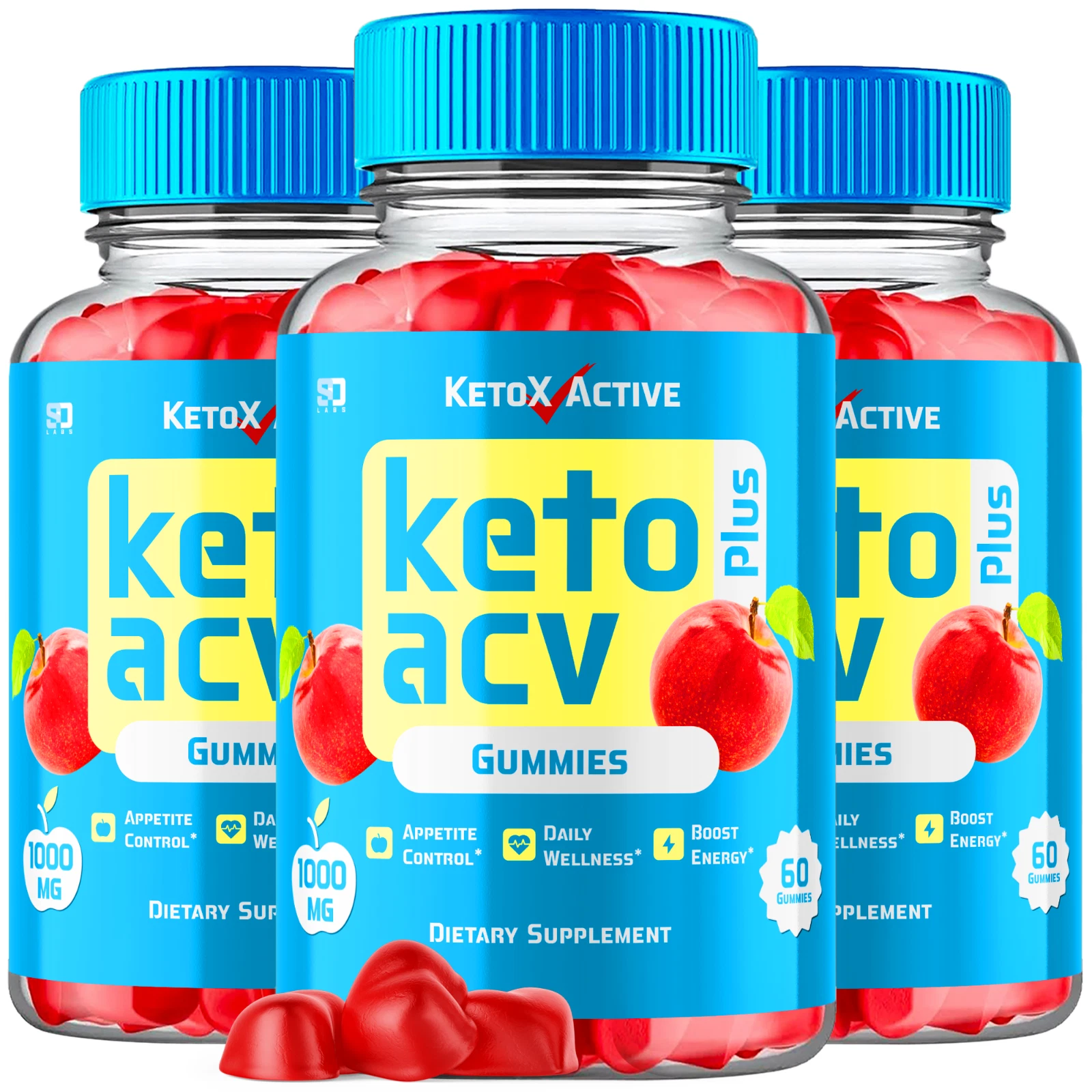 Keto X Active Gummies Supports Advanced Weight Management and Energy (3 Pack)