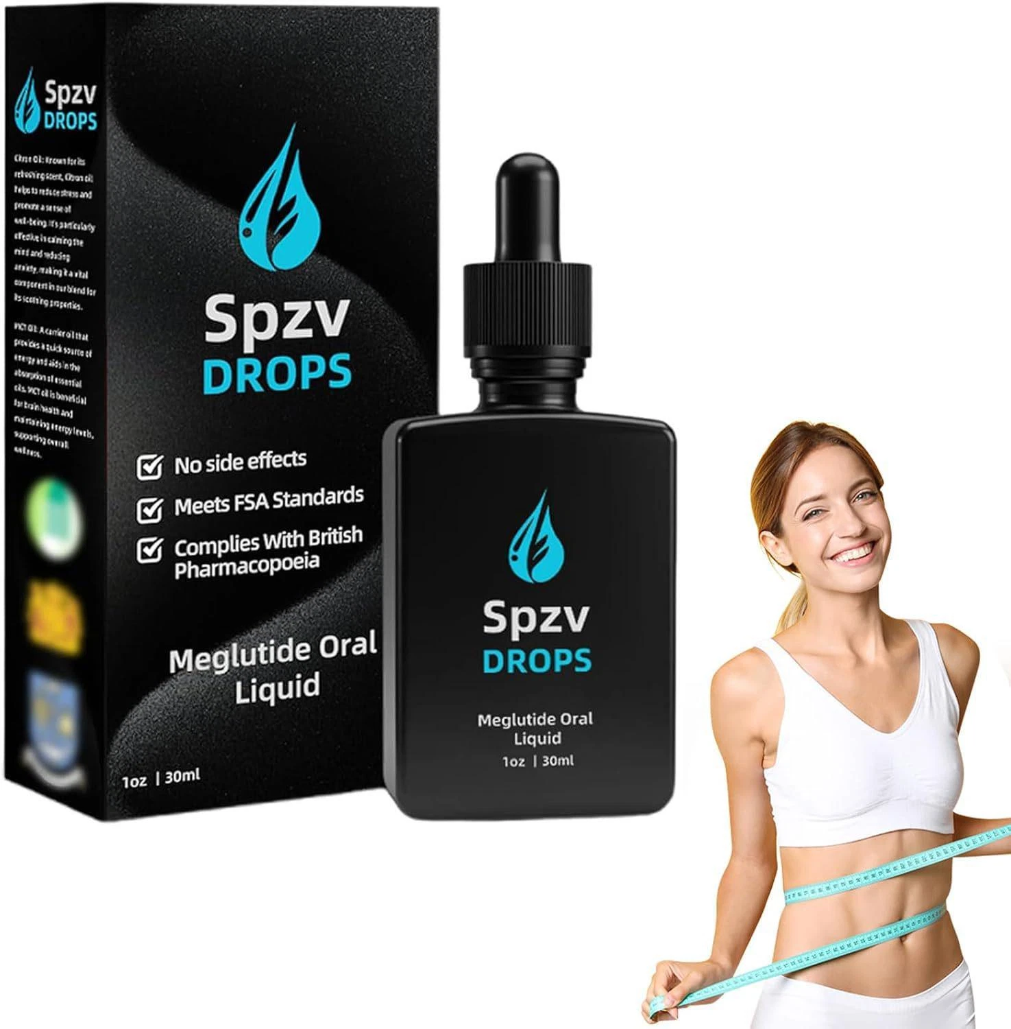 Spzv Meglutide Fat Burner Oral Liquid - Food-Grade Drops - 30 mL per Bottle