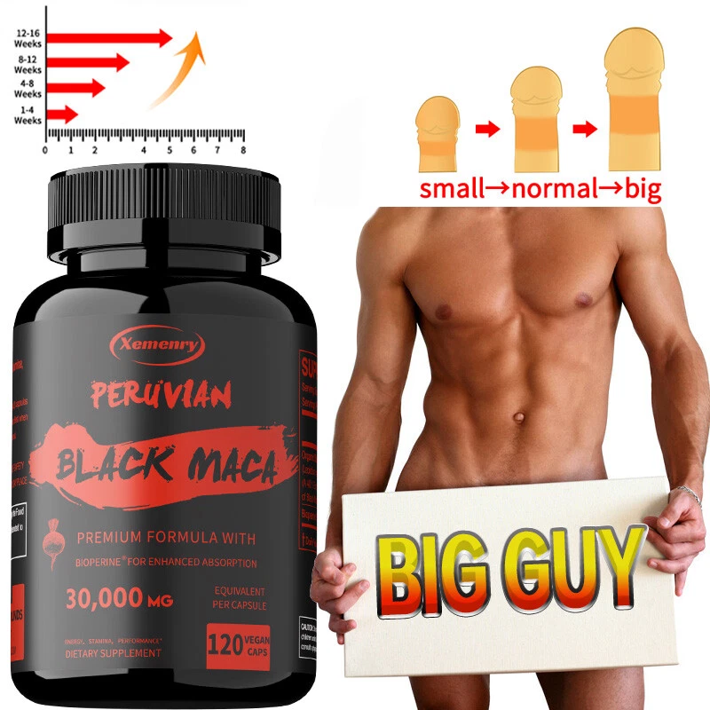 Peruvian Black Maca 30000mg - Increase Strength,Endurance & Athletic Performance