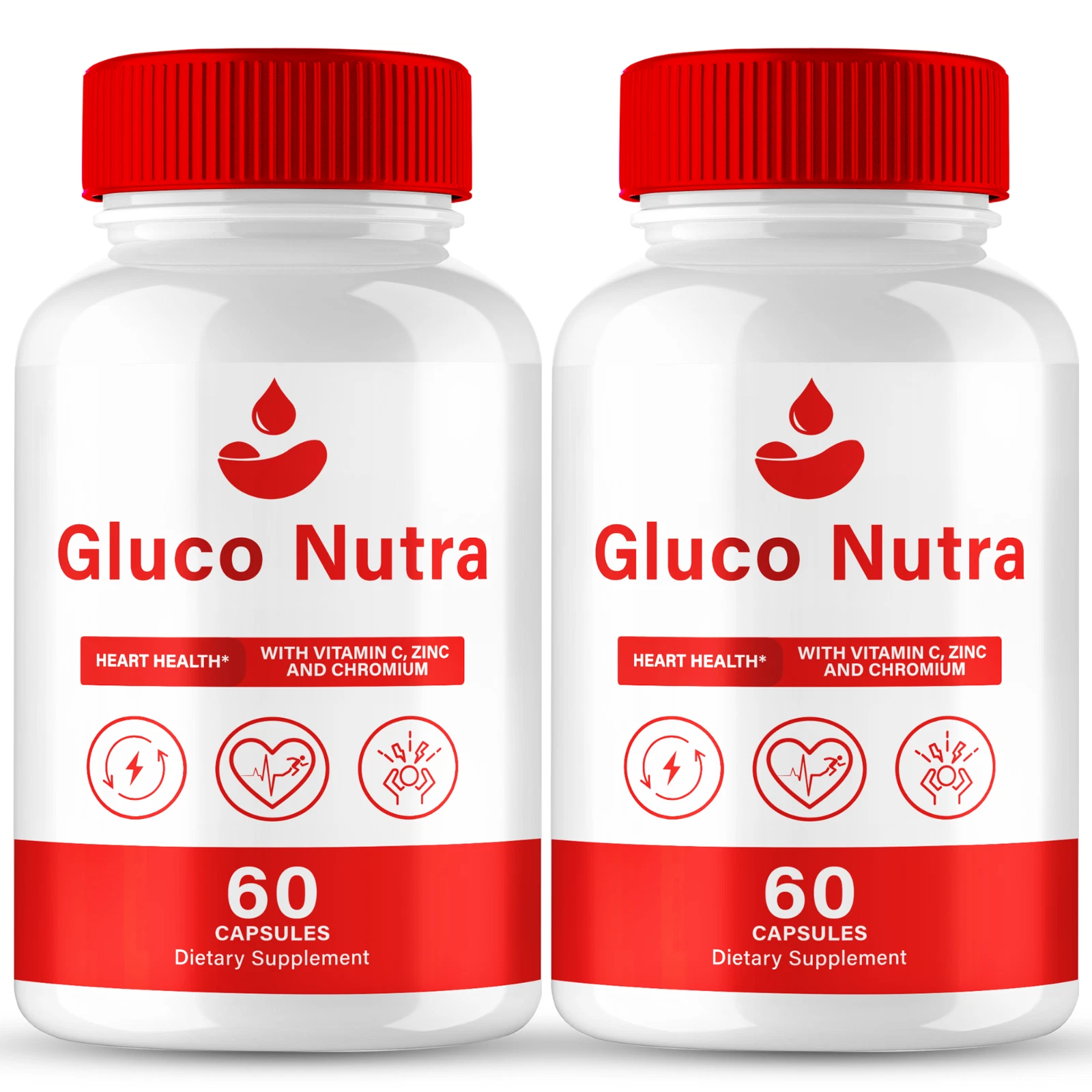 (2 Pack) Gluco Nutra Blood Pills to Support Circulation & Glycogen Health