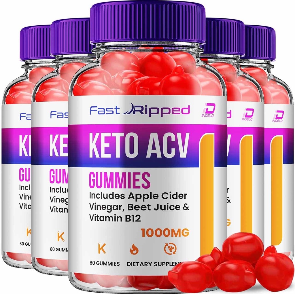 Fast Ripped Keto ACV Gummies - (5 Pack)