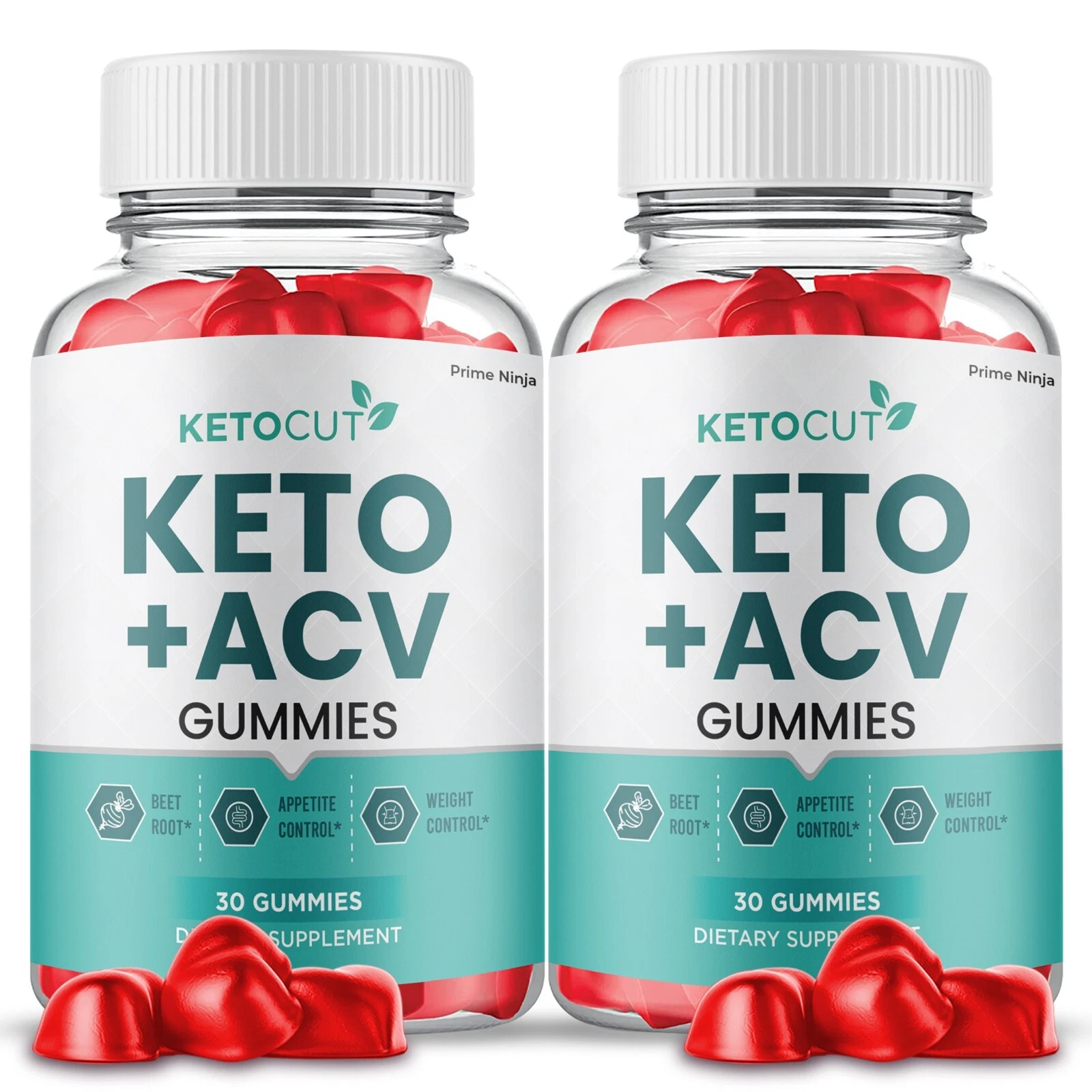 KetoCut Keto ACV Gummies, Keto Cut ACV Max Strength Formula (2 Pack)
